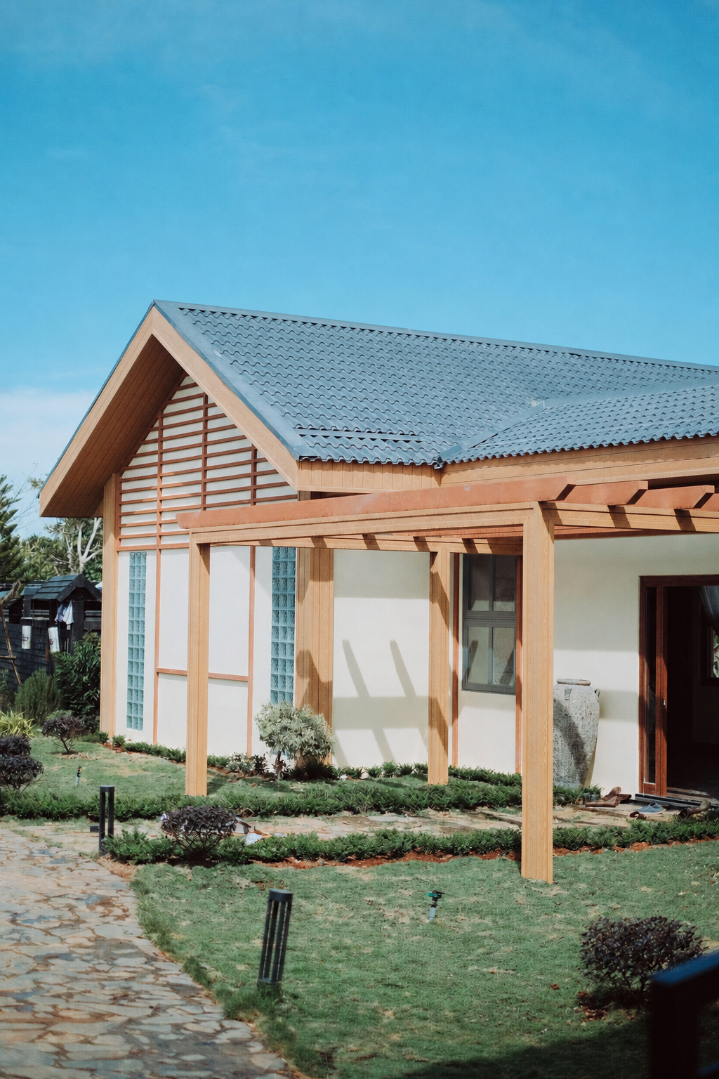 Modern home exterior prepared for a strong first impression